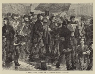 A Republican Procession in London, Sunday Morning